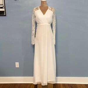 Ever Pretty Elegant White Wedding Dress Size 4